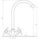 Смеситель для кухни DOMINO DK-H1-2N-Chrom 000011190 фото 4
