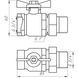 Кран шаровый прямой с американкой ARCO 3/4&Prime; TURIA 0117408 000004845 фото 5