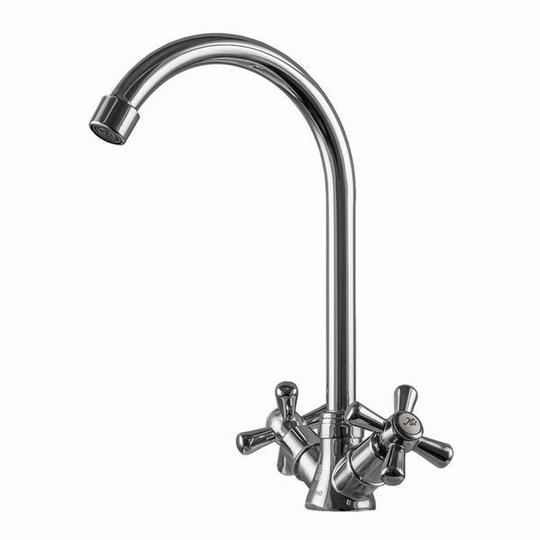 Змішувач для кухні DOMINO DK-H104-2N-CHROM хрест SHARM 000011192 фото