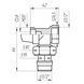 Кран радиаторный угловой Q PROFESSIONAL 1/2&Prime; NV-QP5017 под термоголовку с уплотнителем 000023581 фото 2