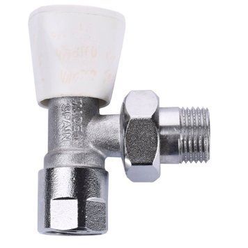 Кран радіаторний кутовий ARCO 1/2&Prime; з ущільнювачем вентiльний 503605 000015710 фото
