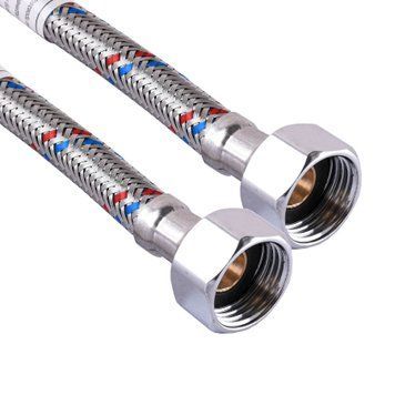 Шланг нержавеющая сталь ECO FIX 1/2&Prime;х1/2&Prime; ВВ 0,7 м EPDM 000012644 фото