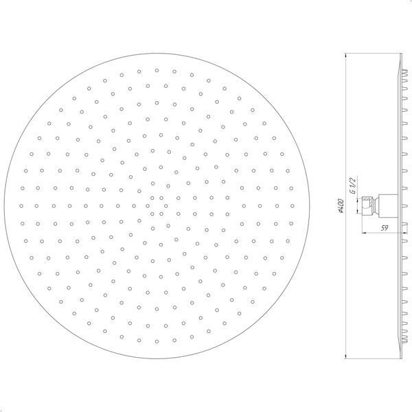 Душевая лейка Globus Lux STS-0400 000015066 фото