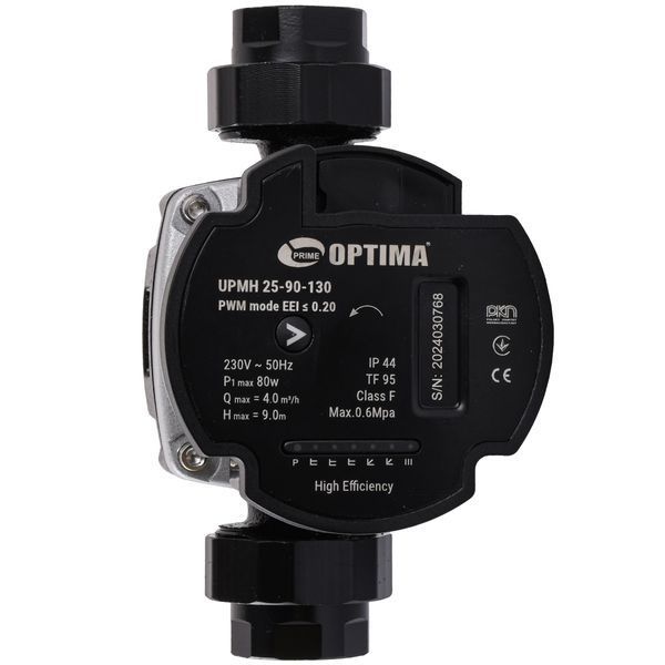 Насос циркуляційний енергоощадний Optima PRIME UPMH 25-90AUTO 130мм + гайки 000027872 фото