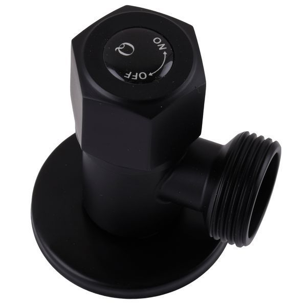Кран кульовий кутовий Professional 1/2&Prime;X3/4&Prime; NV-QP888 BLACK 000025137 фото