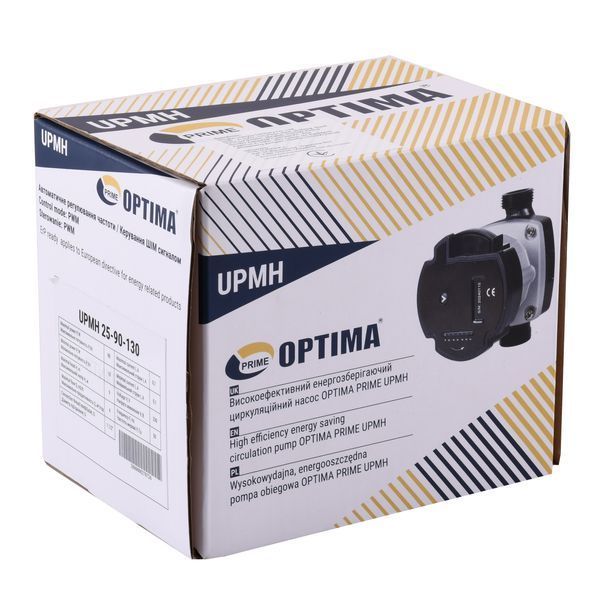 Насос циркуляційний енергоощадний Optima PRIME UPMH 25-90AUTO 130мм + гайки 000027872 фото