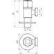 Кран кульовий кутовий Professional 1/2&Prime;X3/4&Prime; NV-QP888 BLACK 000025137 фото 5