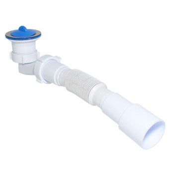 Сифон Waterstal SE 3860 для душ. піддона 1 1/2&Prime; низький з гофрою 32х32/40/50 000017414 фото