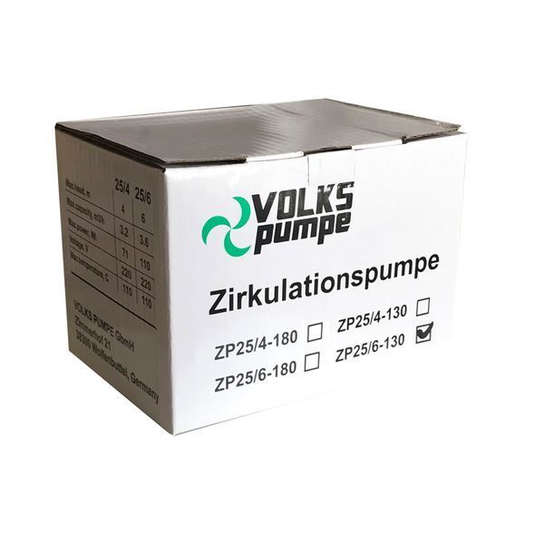 Насос циркуляційний VOLKS pumpe ZP25/6 130мм + гайки 000010614 фото
