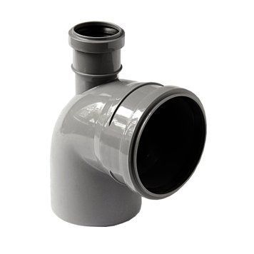 Колено VSplast 110x90&deg; з вiдводом 50мм (вертикальне) 000018616 фото