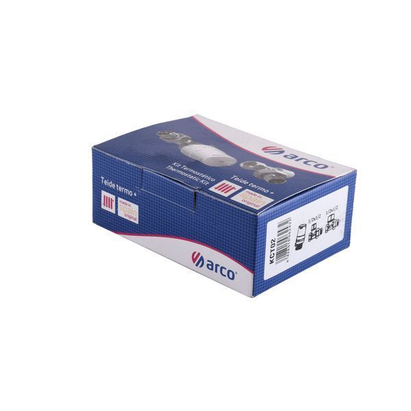 Набор Краны радиаторные прямые ARCO 1/2&Prime; подача + обратка + термоголовка KCT02 М30 000004853 фото
