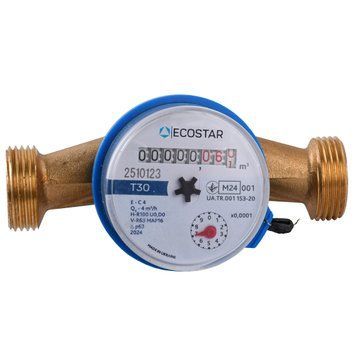 Лічильник холодної води ECOSTAR DN20 3/4&Prime; БЕЗ ШТУЦЕРА L130 E-C 4,0 000021864 фото