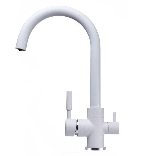 Смеситель для кухни под осмос Globus Lux LAZER GLLR-0333-7-WHITE 000019235 фото