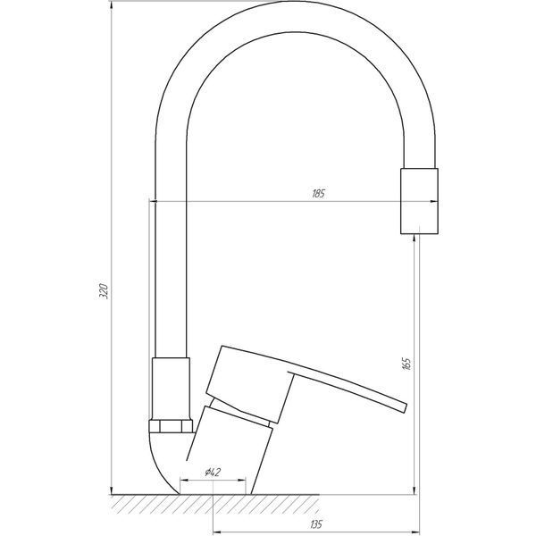 Змішувач для кухні DOMINO SIRIUS DSV-203SLR-Brown 000020086 фото