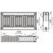 Радиатор стальной 22/600х1500 бок OPTIMUM 000013684 фото 5