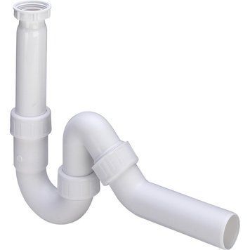 Сифон для раковини VIEGA 1 1/2&Prime;х50 без патр. 45&deg; пластик білий трубний б/г 102821 000006851 фото
