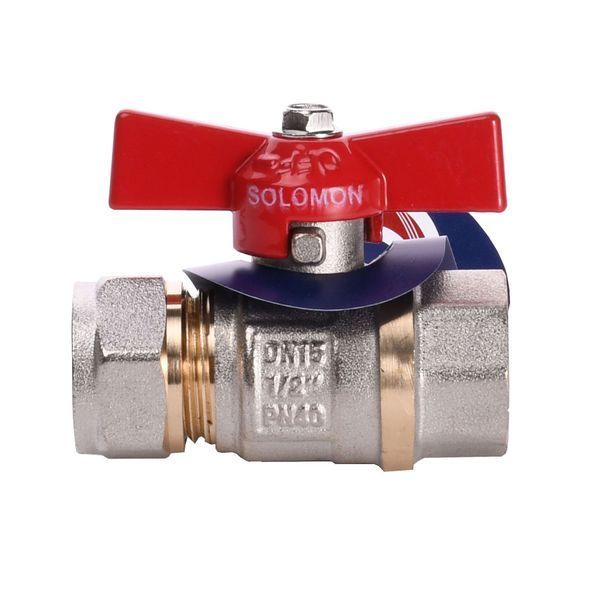 Кран шаровый SOLOMON 16х1/2&Prime; 1184 внутр. резьба 000001239 фото