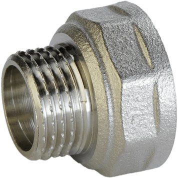 Переходник редукционный 3/4&Prime;х1/2&Prime;ВН никелированный А0603А(нк) 000024888 фото