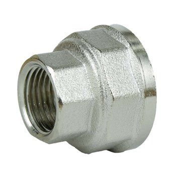 Муфта редукционная 1&Prime;х3/4&Prime;ВВ никелированная восьмигранная А0332А(нк) 000025411 фото