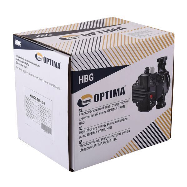 Насос циркуляційний енергоощадний Optima PRIME HBG 25-105AUTO 180мм 000027880 фото