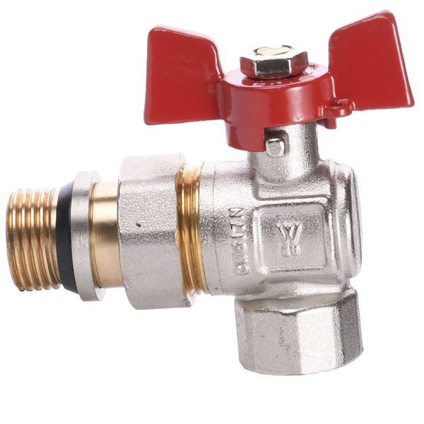 Кран шаровый угловой с американкой WATERVALVE Q003 NV-V124 1/2&Prime; BН 000010166 фото