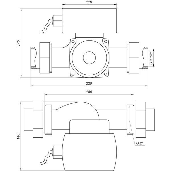 Насос циркуляционный энергосберегающий Optima OP32-10AUTO 180мм + гайки 000021546 фото