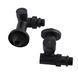 Набор Кран вентильный угловой с американкой SOLOMON LUX 1/2&Prime; 7777 TEN (2шт.) BLACK (1уп) 000020286 фото 3