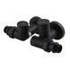 Набор Кран вентильный угловой с американкой SOLOMON LUX 1/2&Prime; 7777 TEN (2шт.) BLACK (1уп) 000020286 фото 1