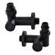 Набор Кран вентильный угловой с американкой SOLOMON LUX 1/2&Prime; 7777 TEN (2шт.) BLACK (1уп) 000020286 фото 4