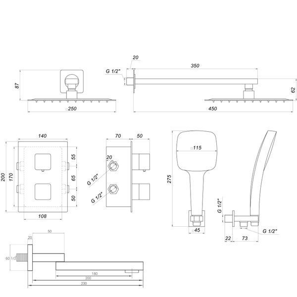 Душова система Globus Lux GLM-505N-TT-SMART 000023328 фото
