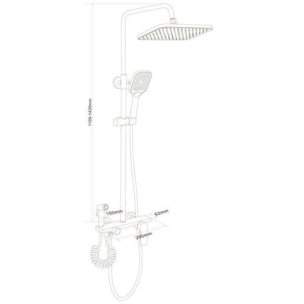 Душевая система Globus Lux TURIN GLTU-0550 000031790 фото