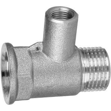 Тройник hедукционный 1/2&Prime;хМ10 х1/2&Prime;ВВН никелированный (термодатчик) А0202А(нк) 000027737 фото