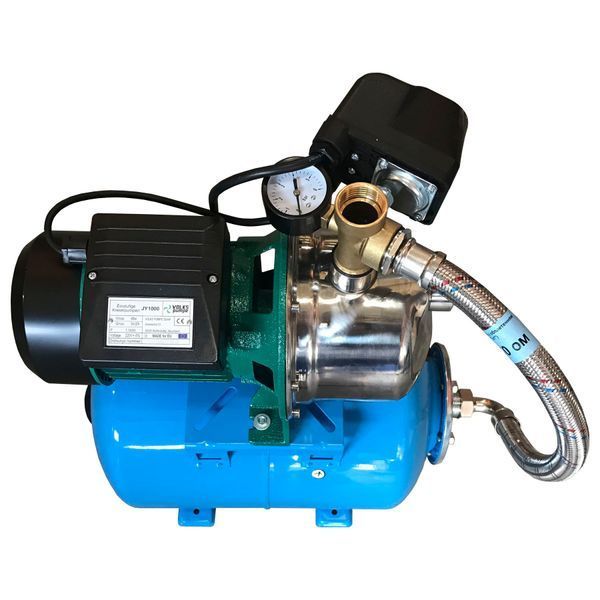 Насосна станція VOLKS pumpe JY1000-24 1,1кВт нержавійка (складена) на гребінці 000013311 фото