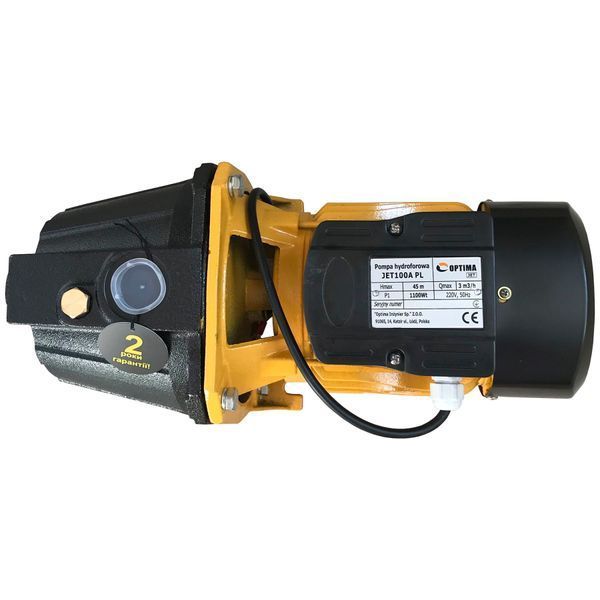 Насос центробежный Optima JET100A-PL 1,1кВт чугун короткий 000006296 фото