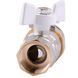 Кран шаровый прямой с американкой Q PROFESSIONAL QP003 PN40 3/4&Prime; антипротечка, Белая бабочка 000014413 фото 4