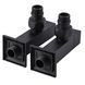 Набор Кран полуоборотный угловой с американкой SOLOMON LUX 1/2&Prime; CUBE BLACK 8888 (1уп) 000021912 фото 5