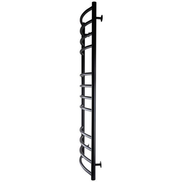 Рушникосушарка UNIO LDE W 1200-500-12 BLK Драбинка Дуга Еліт вода чорна 000021553 фото