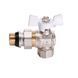 Кран шаровый угловой с американкой Q PROFESSIONAL QP004 PN40 1/2&Prime; антипротечка, Белая бабочка 000014415 фото 3