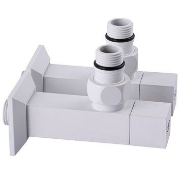 Набор Кран полуоборотный угловой с американкой SOLOMON LUX 1/2&Prime; CUBE WHITE 8888 (1уп) 000021914 фото