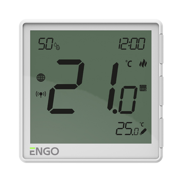 Накладной Интернет-термостат ENGO EONEBATW ZigBee 3.0, жив. Li-ion 3,7V (белый) EONE-BATW фото