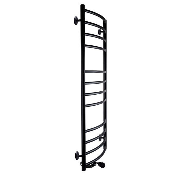 Рушникосушарка UNIO LDE EL 1200-500-12 BLK Лесенка Дуга Элит электро черная 000021554 фото