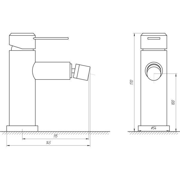 Змішувач для біде Globus Lux WIEN SBT2-106 000017542 фото