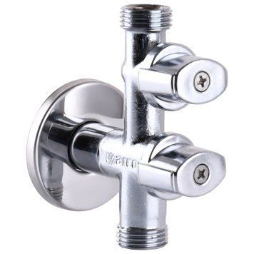 Кран шаровый угловой двойной ARCO 1/2&Prime;х1/2&Prime;х1/2&Prime; COMB15MAC 000019853 фото