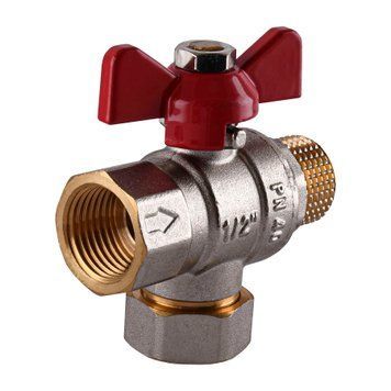 Кран шаровый прямой с фильтром SOLOMON 1/2&Prime; НВ КБ PN40 3888 000017937 фото
