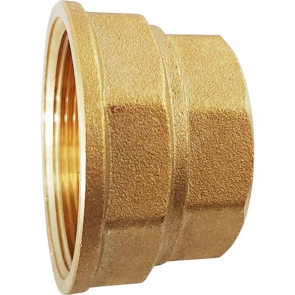 Муфта редукционная 1 1/2&Prime;х1 1/4&Prime;ВВ латунная восьмигранная А0338А 000025511 фото