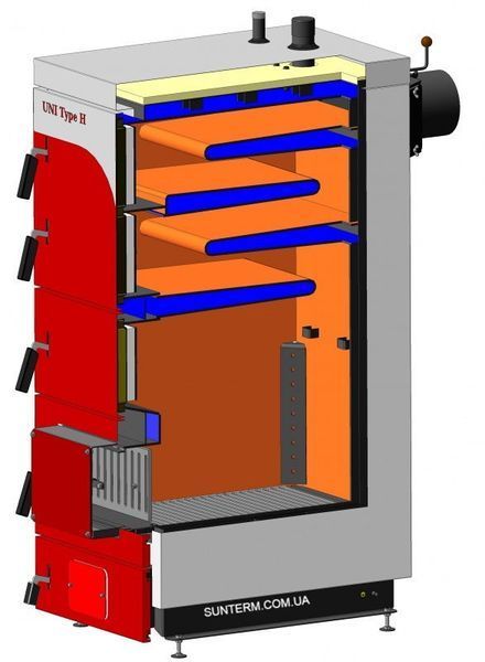 Твердотопливный котел Маяк КТР-40 ЕСО MANUAL UNI type H КТР-40 ЕКО UNI typ фото