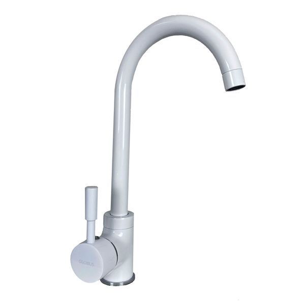 Смеситель для кухни Globus Lux LAZER GLLR-0103 S-WHITE 000013072 фото