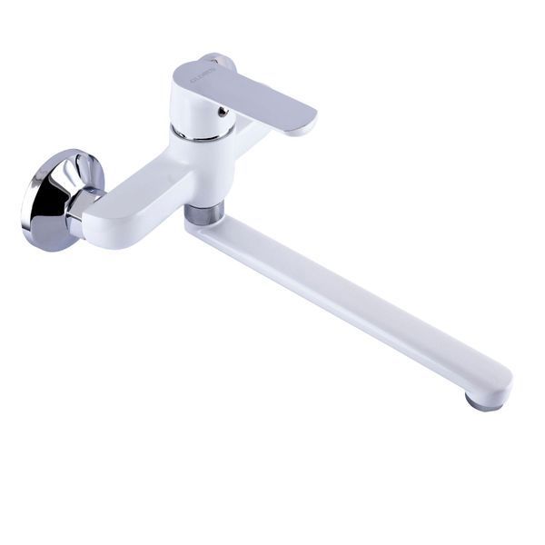 Змішувач для кухні зі стіни Globus Lux Laguna GLA-0104-7-WHITE 000022563 фото