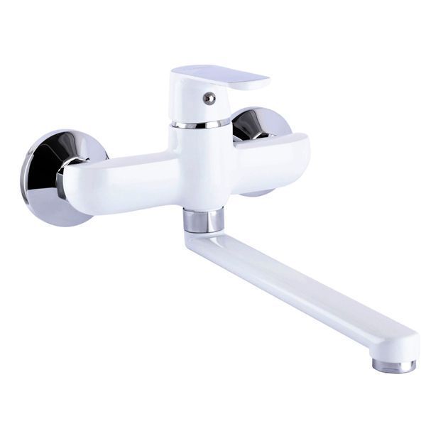 Змішувач для кухні зі стіни Globus Lux Laguna GLA-0104-7-WHITE 000022563 фото