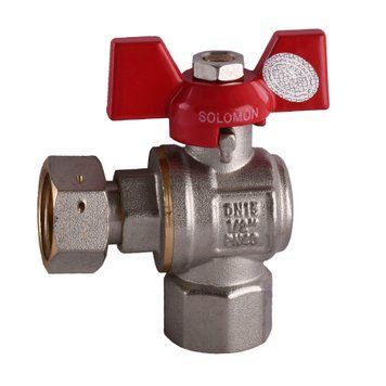 Кран кульовий кутовий з накидною гайкою SOLOMON 1/2&Prime; ВВ PN40 160401 000012104 фото